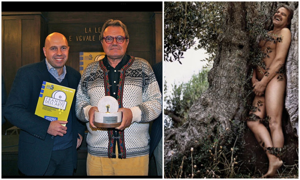Oliviero Toscani a Imperia nel 2011 vincitore del premio “Frantoi dell’Arte”