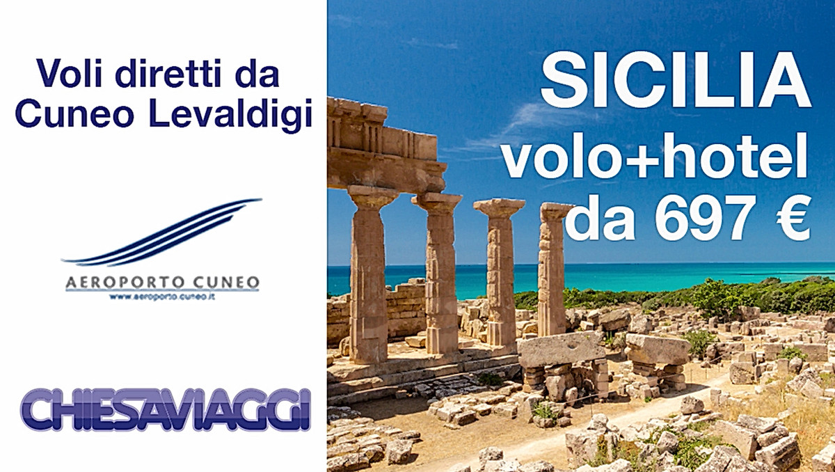 Parti dall’Aeroporto di Cuneo per le tue vacanze in Sardegna, Puglia e Sicilia