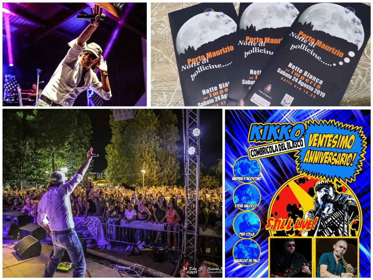 Imperia: vent'anni di Combricola del Blasco, questa sera il super concerto alla Notte Bianca. Kikko Sauda &quot;Sarà un'emozione unica&quot;