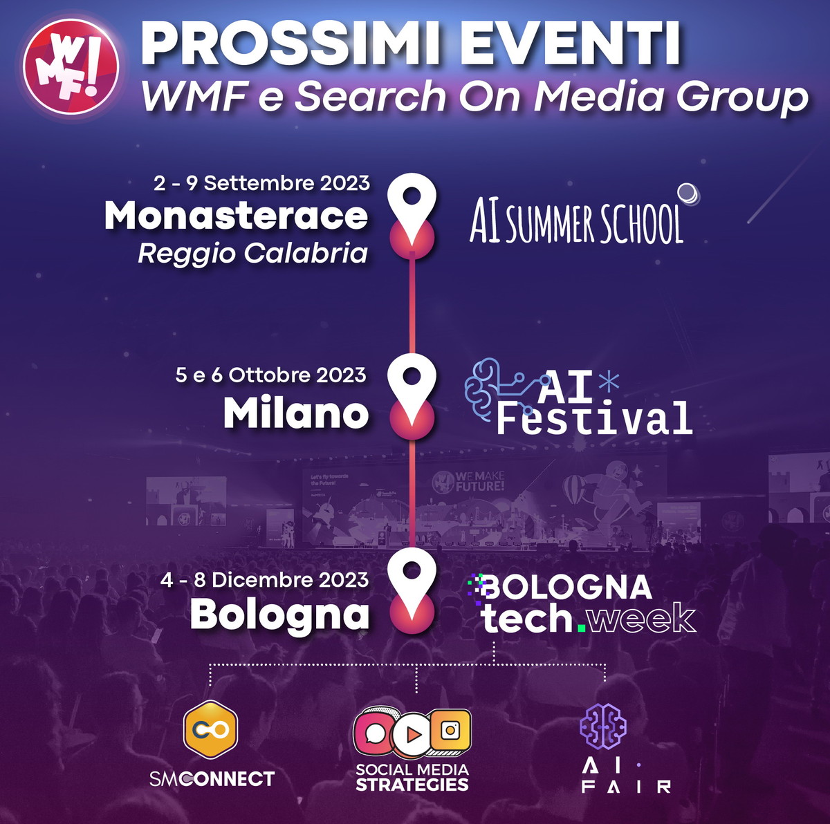 Proseguono gli eventi WMF: dopo il successo a Rimini,  We Make Future arriva a Milano e Bologna