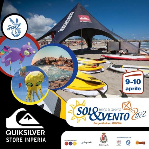 Quiksilver Store Imperia e Diano Surf presenti sabato e domenica a 'Sol&amp;vento': ecco tutte le info (foto)