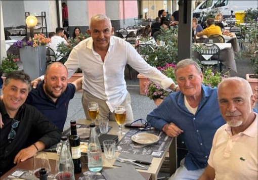 Calcio, Marinelli e Buttu a cena a Imperia: i tifosi sognano l'accoppiata vincente di Albenga Calcio, Marinelli e Buttu a cena a Imperia: i tifosi sognano l'accoppiata vincente di Albenga