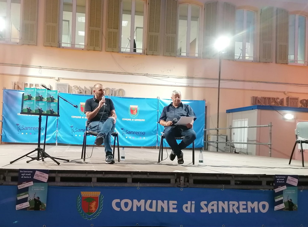 Sanremo: una serata a parlare di calcio con la presentazione del libro ‘Volevo fare l’arbitro’ di Federico Marchi