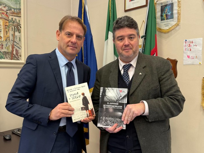 La memoria della Shoah al centro dell'incontro tra Marco Scajola e Simone Falco La memoria della Shoah al centro dell'incontro tra Marco Scajola e Simone Falco