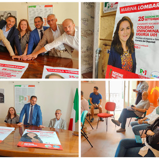 Verso le elezioni: Pd e Italia progressista presentano la candidata alla Camera Marina Lombardi (foto e video)