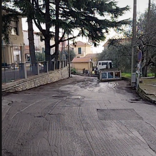 Imperia, partiti i lavori di asfaltatura tra Sant'Agata e l'Ospedale: dureranno 4 settimane
