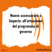 LA GRAFFIATA. Nuovo assessorato a Imperia: all'attuazione del programma di governo