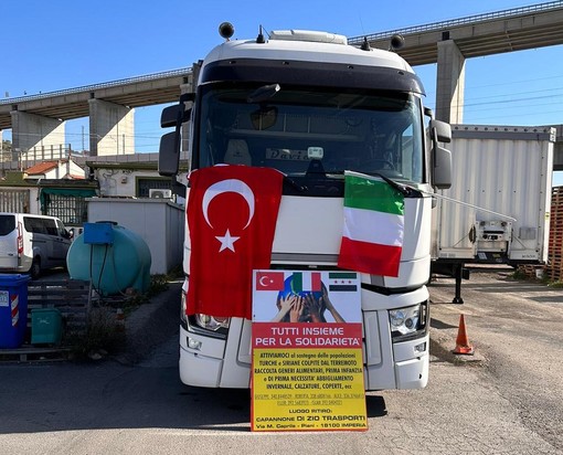 Partiti da Imperia gli aiuti per le famiglie colpite dal terremoto in Turchia (Foto) Partiti da Imperia gli aiuti per le famiglie colpite dal terremoto in Turchia (Foto)