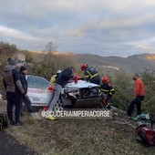 Incidente al rally Ronde Valli Imperiesi, pilota e copilota all'ospedale (foto)