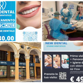 New Dental di Imperia: per il ritorno dalle vacanze igiene dentale a 49 euro e più sbiancamento a 130 euro