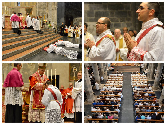 Diano Marina, don Andrea ordinato sacerdote: sarà vice parroco nella Chiesa di Sant'Antonio Abate (foto) Diano Marina, don Andrea ordinato sacerdote: sarà vice parroco nella Chiesa di Sant'Antonio Abate (foto)