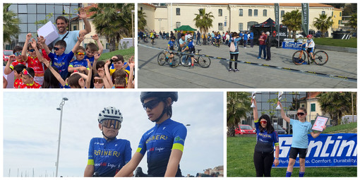 Ciclismo, incetta di titoli regionali per l'Uc Raineri Imperia nelle specialità gimkana e sprint (foto)