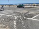 Imperia, buche e asfalto sconnesso in largo Gramondo pericoli per auto e moto (foto)
