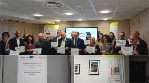 A Mentone presentato il progetto “RivierALP”: percorsi ciclabili e a piedi tra le Alpi e il mare (Foto e video)
