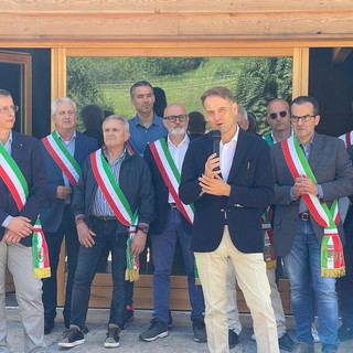 Mendatica: inaugurato il nuovo punto sosta e ristoro di Valcona Soprana (foto)