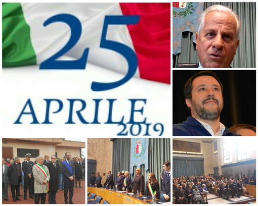 Imperia: celebrazioni del 25 aprile, Claudio Scajola sulla mancata partecipazione di Matteo Salvini &quot;Mi fa paura, mi auguro che avesse un impegno molto importante&quot; (video)