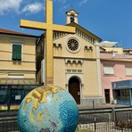 Diano Marina, restaurato il "Mappamondo" del Lungomare Carcheri Diano Marina, restaurato il "Mappamondo" del Lungomare Carcheri