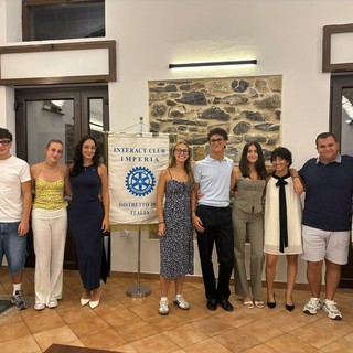 Matteo Rinaldi nuovo presidente dell'Interact Club di Imperia: succede a Giorgia Bruno