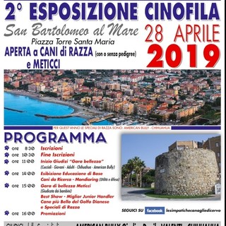 San Bartolomeo al Mare: torna domenica l'esposizione cinofila organizzata dall'associazione “Le simpatiche canaglie”