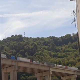 A10, chilometri di coda in autostrada: traffico bloccato tra Bordighera e Ventimiglia (Foto)