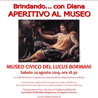 Diano Marina: sabato al Museo Civico del Locus Bormani nuovo appuntamento di “Brindando con Diana”