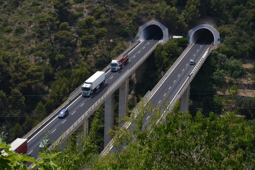 I cantieri sull'Autostrada dei Fiori tra Savona ed il Confine di Stato della prossima settimana