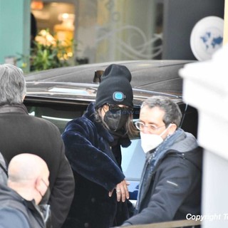 L'arrivo di Fiorello all'hotel Globo (foto Tonino Bonomo)