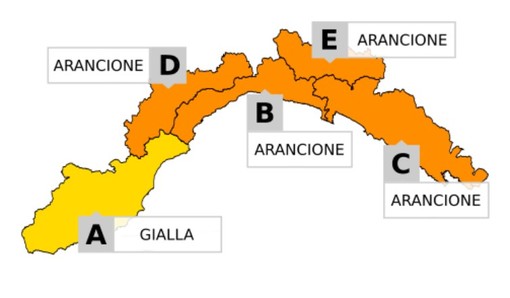 Maltempo in arrivo: da mezzanotte scatterà l'allerta meteo gialla sulla provincia di Imperia