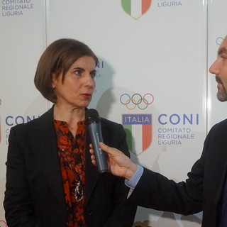 Antonella Iannucci intervistata da Federico Marchi (foto d'archivio)