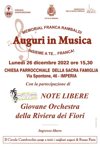 Auguri in musica, a Imperia il tradizionale concerto di Natale (Foto)