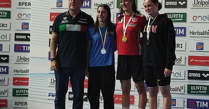 Rari Nantes Olio Raineri, Anna Balbis vince il bronzo ai Campionati italiani invernali