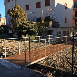 Diano Marina: realizzato l'attraversamento pedonale in zona Sant'Anna, i ringraziamenti del vice Sindaco (Foto)