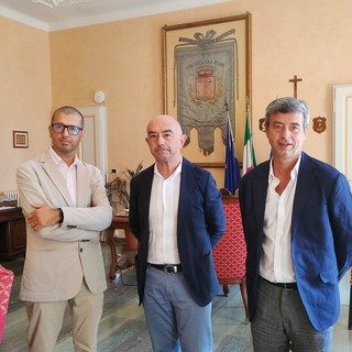 Fulvio Fellegara con il Sindaco Mager e il candidato Governatore Andrea Orlando Fulvio Fellegara con il Sindaco Mager e il candidato Governatore Andrea Orlando