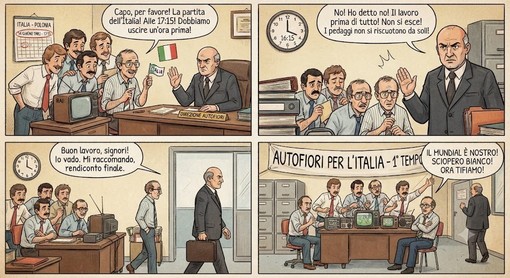 ACCADDE OGGI, 9 LUGLIO 1982. Autofiori, i dipendenti chiedono uscita anticipata di un’ora per seguire l’Italia Mundial: “no” della direzione ACCADDE OGGI, 9 LUGLIO 1982. Autofiori, i dipendenti chiedono uscita anticipata di un’ora per seguire l’Italia Mundial: “no” della direzione