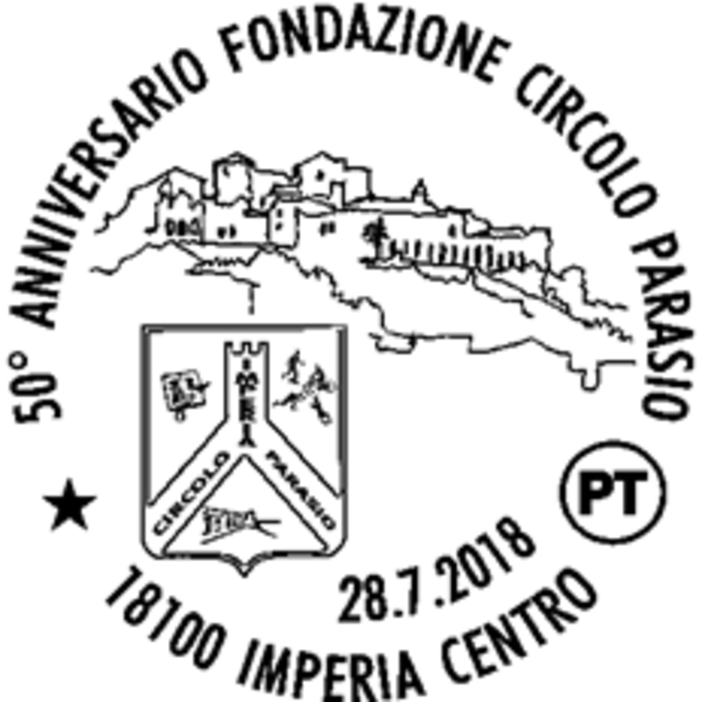 Imperia: sabato prossimo un annullo filatelico per il 50° anniversario del Circolo Parasio