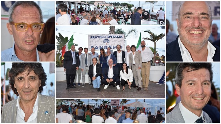 Fratelli d'Italia comincia la campagna elettorale per le politiche del 25 settembre da Sanremo e pensa già alle Amministrative (Foto e Video) Fratelli d'Italia comincia la campagna elettorale per le politiche del 25 settembre da Sanremo e pensa già alle Amministrative (Foto e Video)