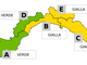 Prolungata l'allerta meteo 'gialla' sul centro-levante della Regione, a Ponente torna la 'verde'
