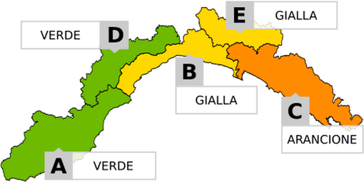Confermate le previsioni di questa mattina: allerta meteo sulla Liguria ma non sulla nostra provincia