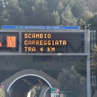 Proseguono i lavori sull'autostrada A10 Genova-Ventimiglia: gli interventi della prossima settimana