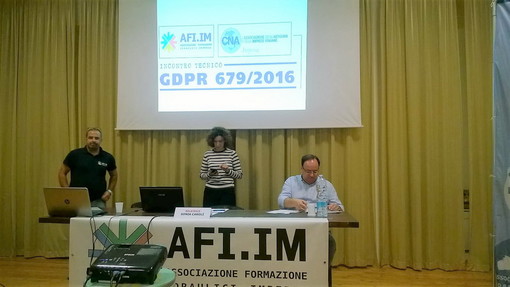 Importante incontro informativo su DGPR Privacy della AFI.IM e CNA Imperia