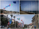 Imperia: 42 nuove bandiere issate in città come volàno turistico, spicca quella blu (Foto)