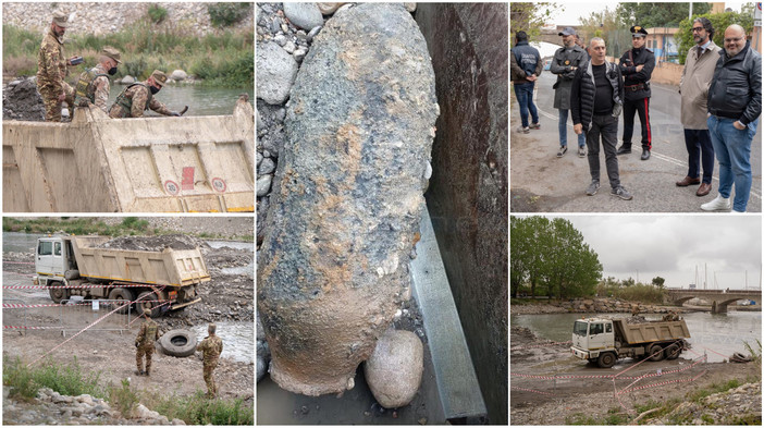 Bomba inesplosa della seconda guerra mondiale trovata tra Taggia e Riva Ligure