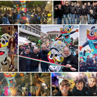 Diano Marina: al via la settimana del 'Carnevale Dianese': taglio del nastro di 'Sciaratto' (Foto)
