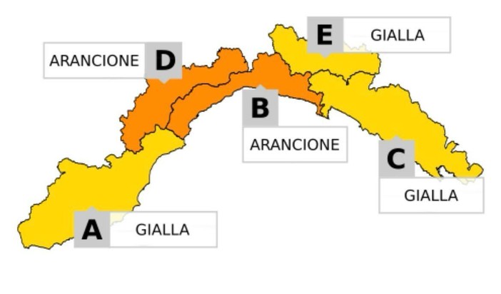 Maltempo in Liguria, Arpal rimodula l’allerta: gialla a Ponente, arancione nel centro regione