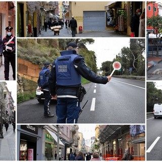 Tutta Italia in zona 'rossa': a Sanremo i controlli delle forze dell'ordine in una città che rispetta le normative (Foto)