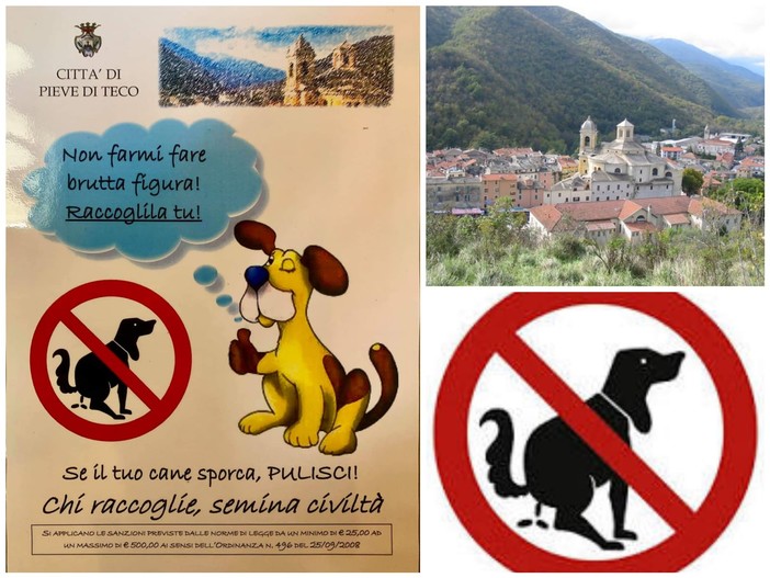 Pieve di Teco: "Chi raccoglie semina civiltà", al via la campagna di sensibilizzazione per il problema deiezioni canine