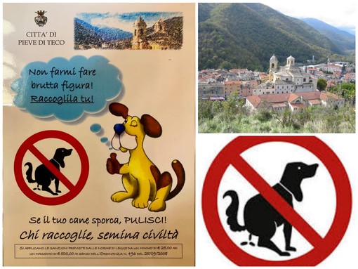 Pieve di Teco: "Chi raccoglie semina civiltà", al via la campagna di sensibilizzazione per il problema deiezioni canine