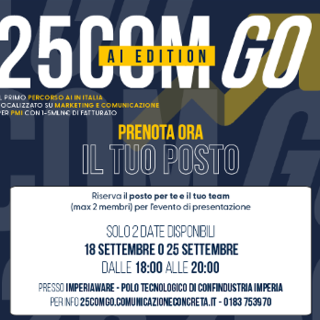 Scopri ‘25COMGO, e dai una svolta alla tua comunicazione! Scopri ‘25COMGO, e dai una svolta alla tua comunicazione!