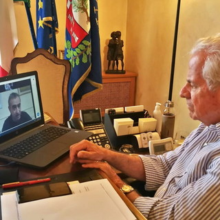 Imperia: incontro 'on line' tra il Sindaco Claudio Scajola ed il suo collega argentino di Rosario (Foto)