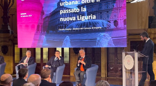 Genova: convegno sulla rigenerazione urbana, la soddisfazione dei sindaci Biancheri e Scajola per i lavori a Sanremo e Imperia (Video) Genova: convegno sulla rigenerazione urbana, la soddisfazione dei sindaci Biancheri e Scajola per i lavori a Sanremo e Imperia (Video)
